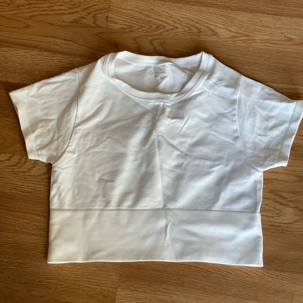 Aerie Sidewalk Seamless Cropped T-Shirt